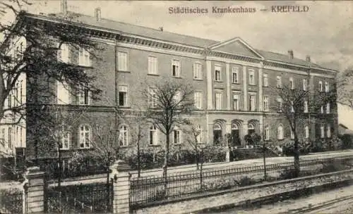 Ak Krefeld am Niederrhein, Städtisches Krankenhaus