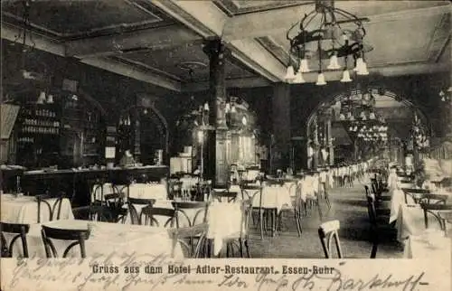 Ak Essen im Ruhrgebiet, Hotel Adler, Restaurant