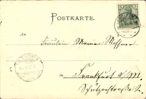 Passepartout Ak Erbprinz Friedrich Hermann zu Wied, Erbprinzessin Pauline, Sohn
