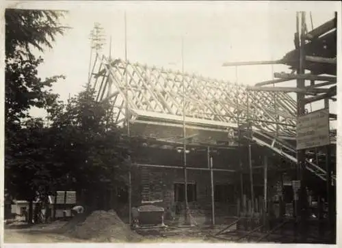 Foto Schaftlach Waakirchen Oberbayern?, Baustelle, Bau, Haus, Dach, Gerüst