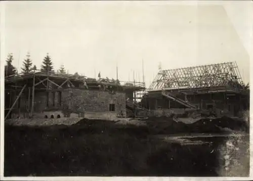 Foto Schaftlach Waakirchen Oberbayern?, Baustelle, Bau, Haus, Dach, Gerüst