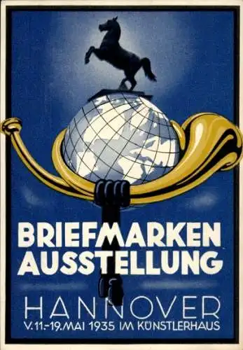 Ganzsachen Ak Hannover in Niedersachsen, Briefmarkenausstellung 1935 im Künstlerhaus