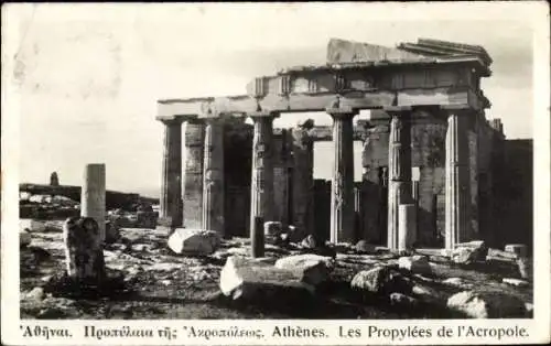 Ak Athen Griechenland, Die Propyläen der Akropolis