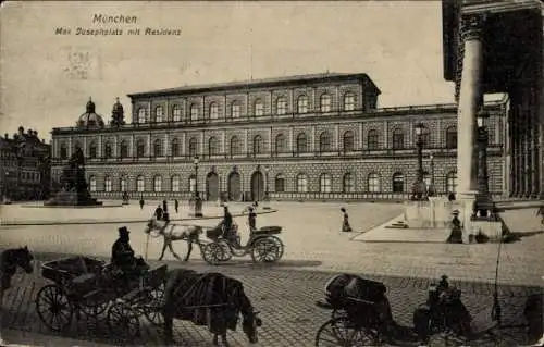 Ak München, Josephplatz, Residenz