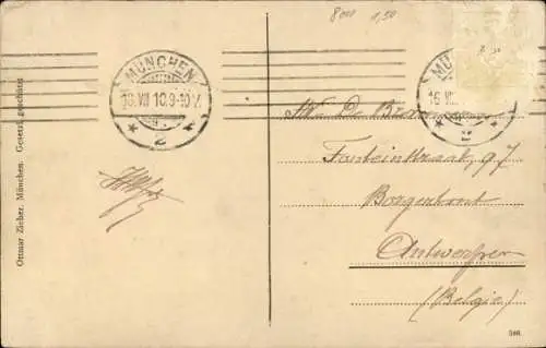 Ak München, Josephplatz, Residenz