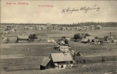 Ak Heidelberg Seiffen im Erzgebirge, Totalansicht, Kurhaus Heidelberg