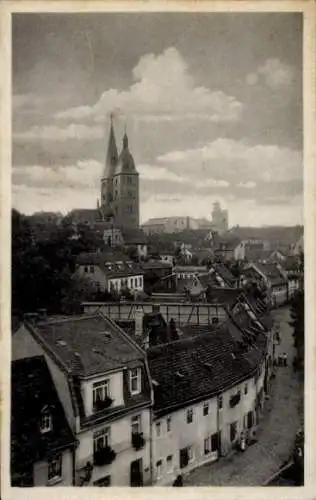 Ak Altenburg in Thüringen, Teilansicht, Rote Spitzen