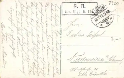 Ak Leisnig in Sachsen, Stadtansicht mit Blick auf Schloss Mildenstein