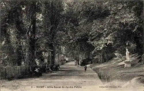 Ak Niort Deux Sèvres, Allee basse du Jardin Public