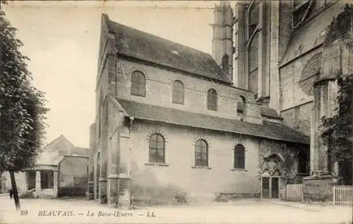 Ak Beauvais Oise, La Basse-Oeuvre, Kirche