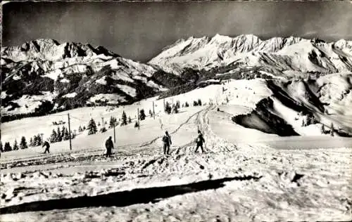 Ak Saint Gervais les Bains Haute Savoie, Wintersport, Die Hänge des Mont d'Arbais