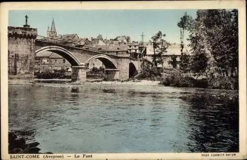 Ak Saint-Come Aveyron, Brücke