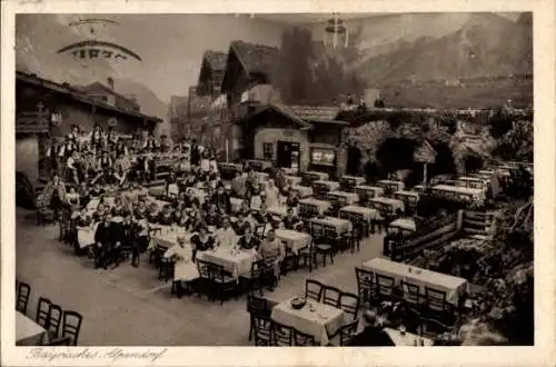 Ak Magdeburg an der Elbe, Deutsche Theaterausstellung 1927, Bayrisches Alpendorf