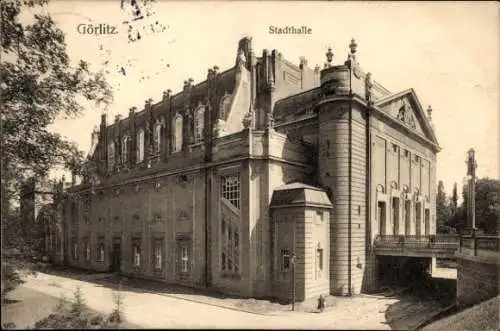 Ak Görlitz in der Lausitz, Stadthalle