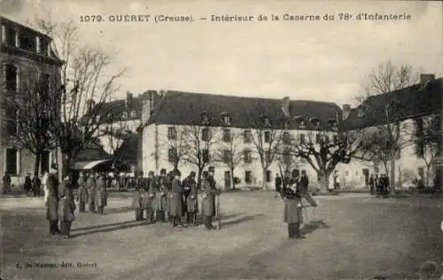 Ak Gueret Creuse, Interieur de la Caserne du 78e d'Infanterie