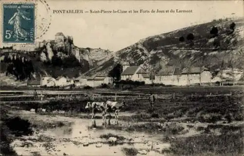 Ak Pontarlier Doubs, Saint-Pierre-la-Cluse, Forts de Joux et du Larmont