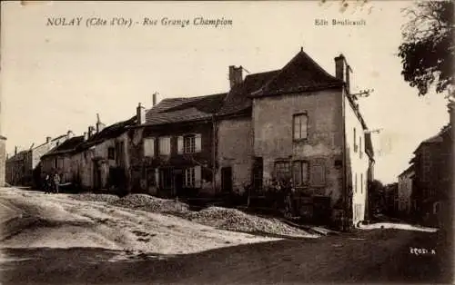 Ak Nolay Côte-d'Or, Rue Grange Champion