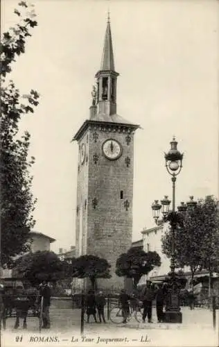 Ak Romans sur Isère Drôme, Tour Jacquemart