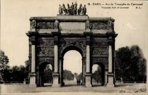 Ak Paris VIII., Arc de Triomphe du Carrousel