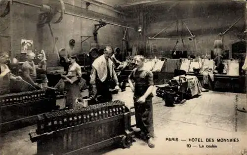 Ak Paris, Hôtel des Monnaies, der Fluss