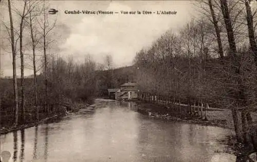 Ak Couhé Vérac Vienne, Dive, der Schlachthof