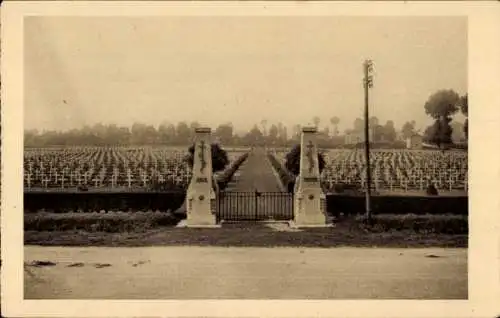 Ak Bras-sur-Meuse, Französischer Militärfriedhof