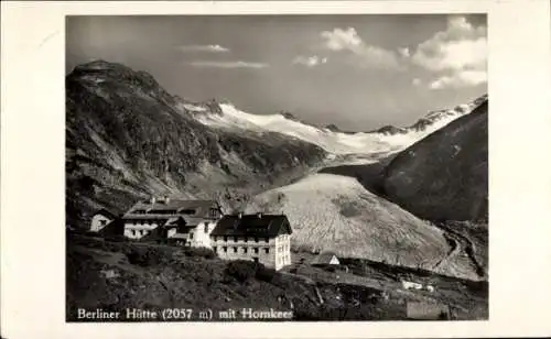 Ak Ginzling Mayrhofen Tirol, Berliner Hütte, Hornkees