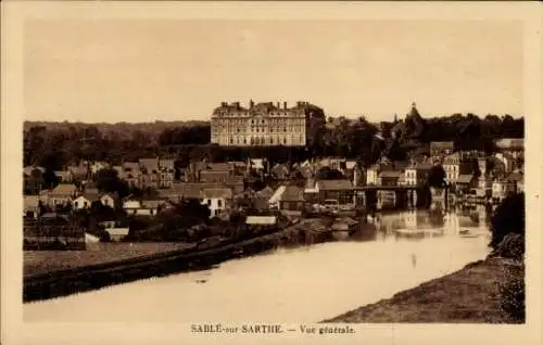 Ak Sablé-sur-Sarthe, Gesamtansicht