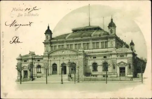 Ak Mainz am Rhein, Stadthalle