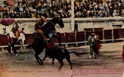 Ak Corrida de toros, Suerte de Vara