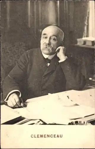 Ak Französischer Ministerpräsident Georges Clemenceau, Portrait