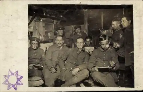 Foto Ak Deutsche Soldaten in Uniformen, Fuß-Artillerie Batl. 31, I WK