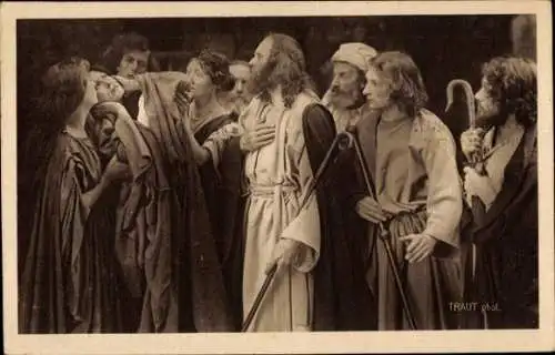 Ak Passionsspiele Oberammergau 1922, Theaterszene, Nr. 41, Abschied von Bethania