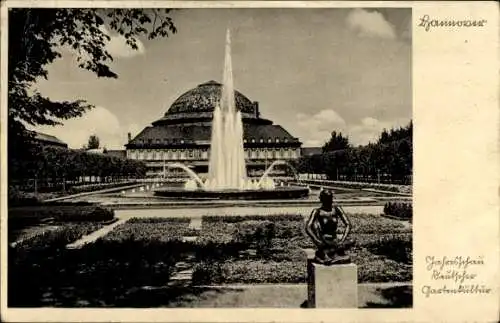 Ak Hannover in Niedersachsen, Landesschau Deutscher Gartenkultur 1933, Springbrunnen