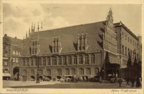 Ak Hannover in Niedersachsen, altes Rathaus