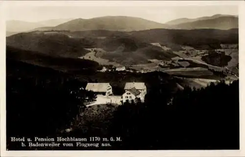 Ak Blauen Badenweiler im Schwarzwald, Hochblauen, Hotel und Pension