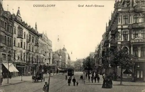 Ak Düsseldorf am Rhein, Graf Adolf-Straße