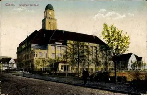 Ak Essen im Ruhrgebiet, Baugewerkschule