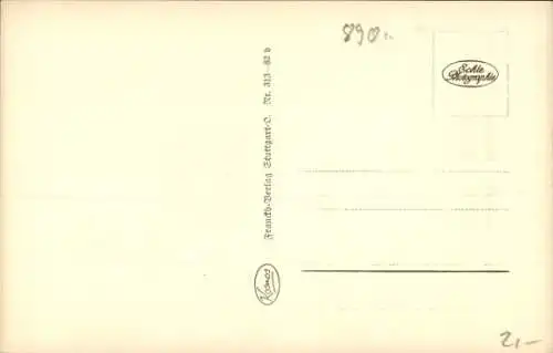 Ak Ulm an der Donau, Häuser an der Blau