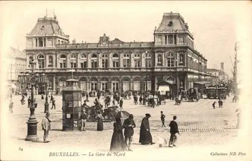 Ak Brüssel Brüssel, Gare du Nord