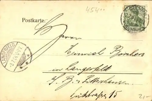 Ak Mülheim an der Ruhr, Totalansicht, Brücke