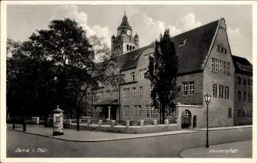 Ak Jena in Thüringen, Universität, Litfaßsäule