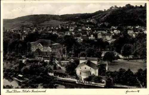 Ak Bad Kösen Naumburg an der Saale, Panorama, Blick vom Gradierwerk