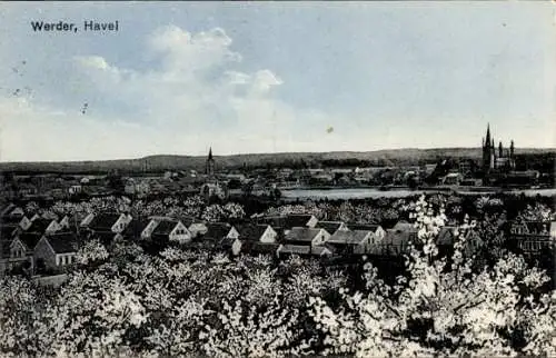 Ak Werder an der Havel, Gesamtansicht