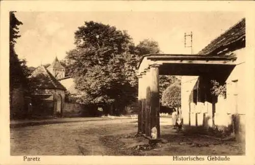 Ak Paretz Ketzin an der Havel, Historisches Gebäude