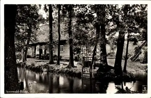 Ak Lübbenau im Spreewald, Hotel Spreeschlösschen