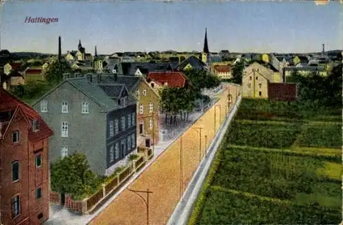 Ak Hattingen an der Ruhr, Straßenansicht