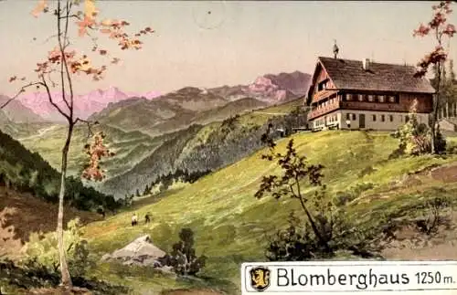 Ak Wackersberg in Oberbayern, Blomberghaus, Panorama