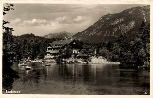 Ak Grainau in Oberbayern, Badersee