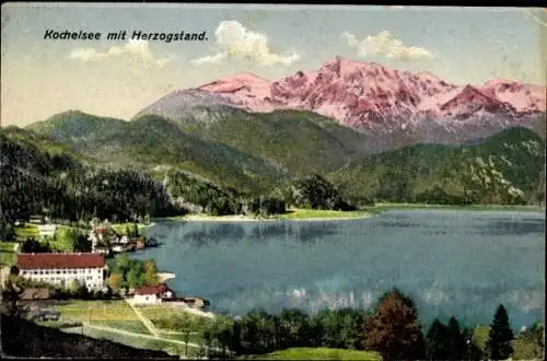 Ak Kochel am See in Oberbayern, Herzogstand